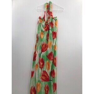 Good Time USA Floral Sleeve-less Halter Dress size Small